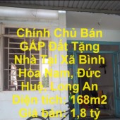 Chính Chủ Bán GẤP Đất Tặng Nhà Tại Xã Bình Hòa Nam, Đức Huệ, Long An